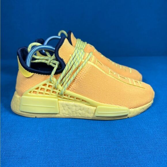 Size 5.5Men/7Women - Adidas Pharrell x NMD Human Race Yellow - Picture 3 of 9
